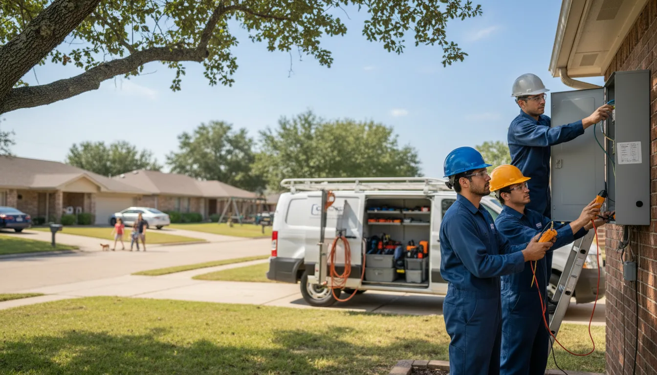 Certified electrician providing emergency electrical services in Buffalo, TX